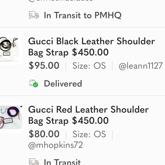 Gucci Black Leather Shoulder Bag Strap $450.00 - Picture 16 of 16